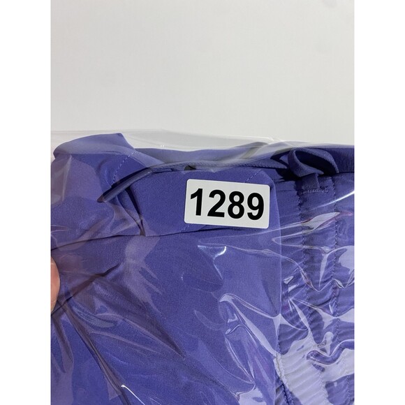 Athleta Pants 18 Arrival Dark Adonis Purple Ankle Straight Leg Travel Athleisure - Picture 15 of 15